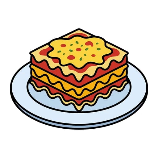 Pictograma de lasaña