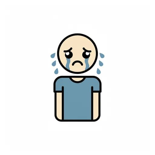 Pictograma de llorar