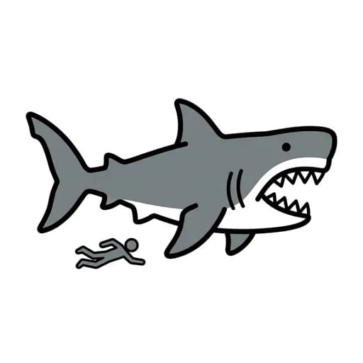 Pictograma de megalodon