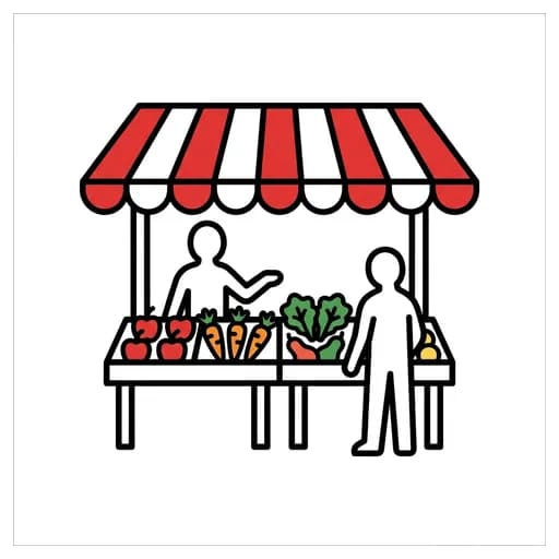 Pictograma de mercado