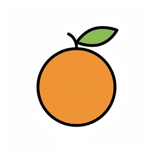 Pictograma de naranja fruta