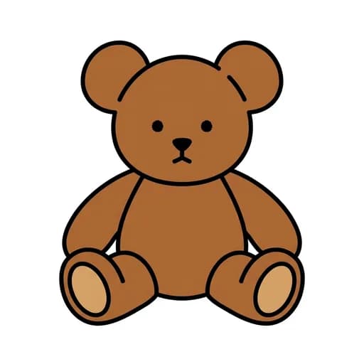 Pictograma de oso de peluche