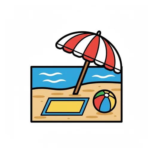 Pictograma de playa