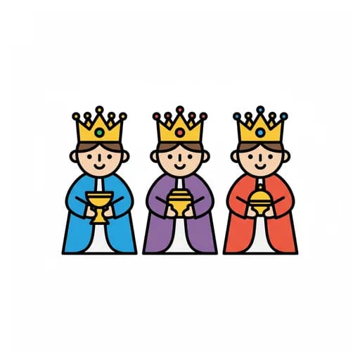 Pictograma de reyes magos