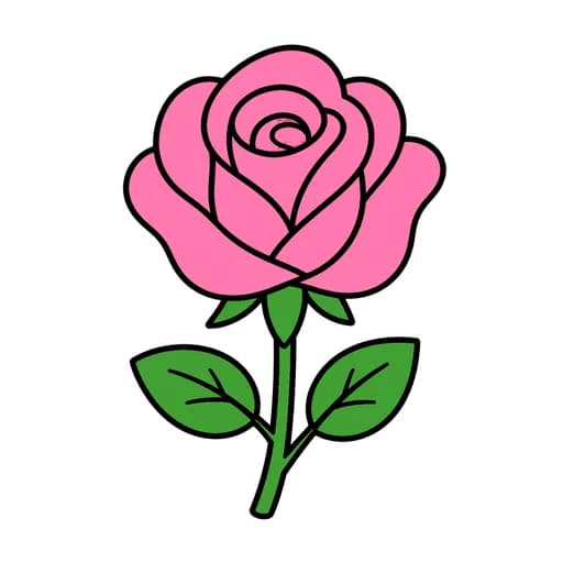 Pictograma de rosa