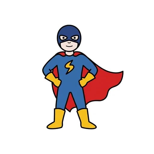 Pictograma de superhéroe