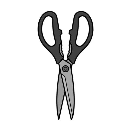 Pictograma de tijeras de cocina