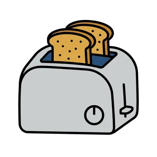 Pictograma de tostadora