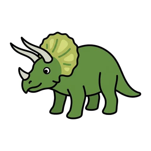 Pictograma de triceratops