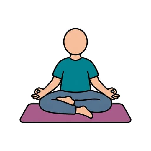 Pictograma de yoga